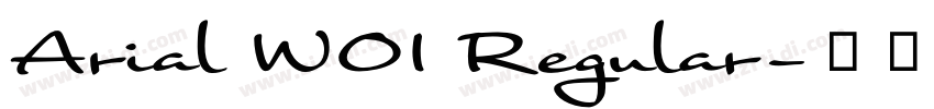 Arial W01 Regular字体转换
